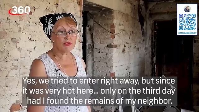 Natalya Stoyanova: "My neighbor died from a targeted Ukrainian tanks shelling"