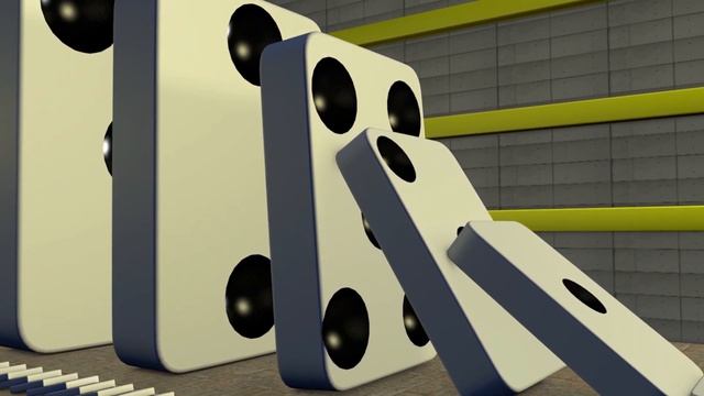 Domino Effect The Biggest Domino 3d Destruction Oddly Animation