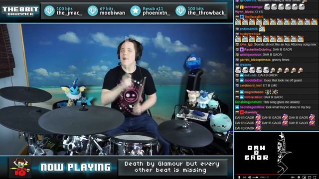 Exactly 1/2 Of Death By Glamour On Drums! смотреть онлайн