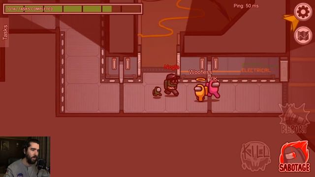 Among Us but we can only say one word each during voting... смотреть онлайн