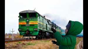 Смотрим Поезда Электрички и Поезд с техникой Видео для Детей
