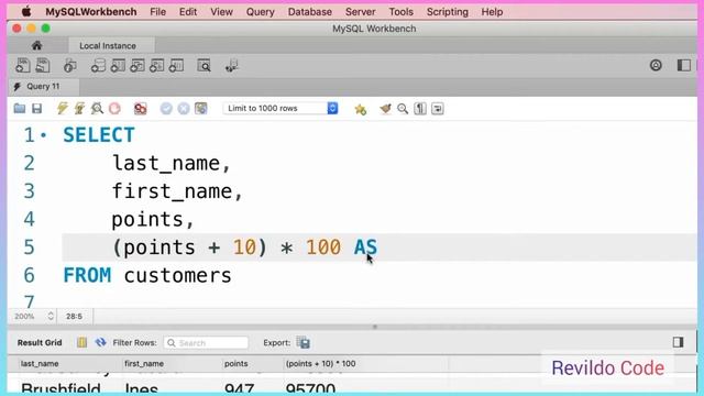 Select Clause MySQL | MySQL full course | Full tutorial for beginners | #revildo_code