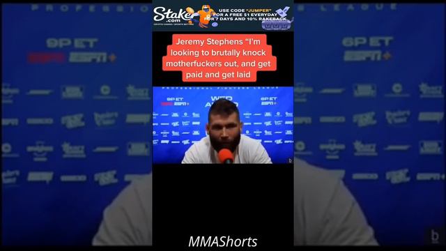 Jeremy Stephens loves violence