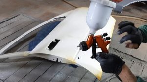 Окрас двери ТЕСТ  КИТАЙСКОГО КРАСКОПУЛЬТА  AIR GREEN дюза 1.3