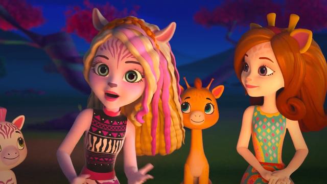 Enchantimals | Glamping Grounds & Campfires! | Enchantimals Sunny Savanna Sparkle Spectacular смотреть онлайн