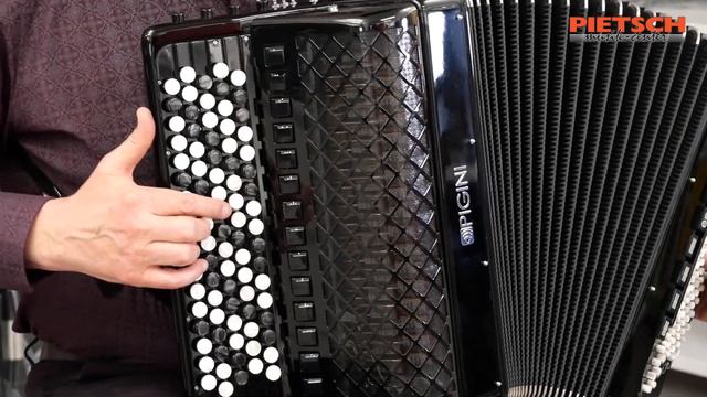 Akkordeon - Pigini Super Compact - Convertor - B-Griff / Russisch - Klangprobe смотреть онлайн