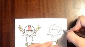 Как нарисовать Кика (Кик Бутовски)?)))