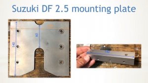 DIY rudder Suzuki DF 2.5 outboard