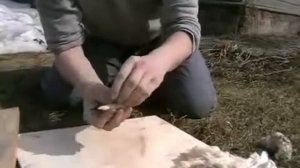 Добываем Огонь катанием ваты  Классика