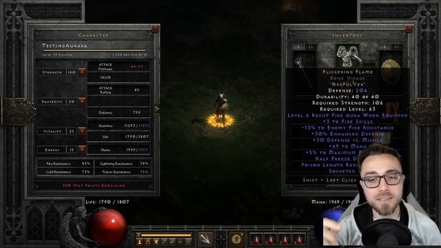 Flickering Flame Actually LOWERS Your Maximum Fire Resistance... | Aura Bug Diablo 2 Resurrected D2 смотреть онлайн