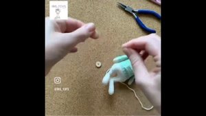 Поворотно-наклонная голова Кролику в худи, реснички для девочки Кроличихи #amigurumi