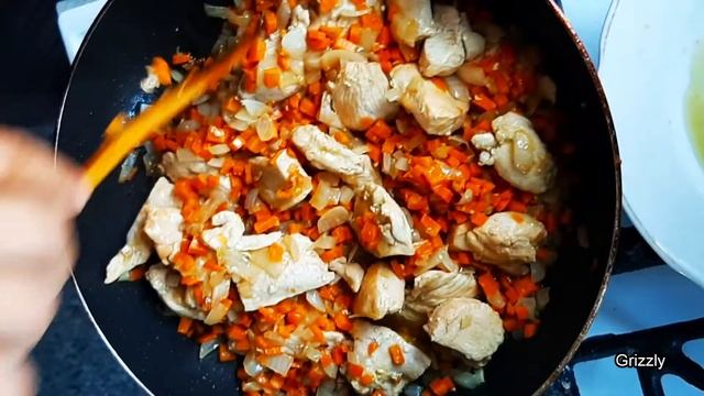 Куриное феле с спаржей.