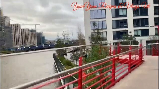 The Red Bridge | London city island |Canning town foot bridge | Beautiful place in London|Nice plac
