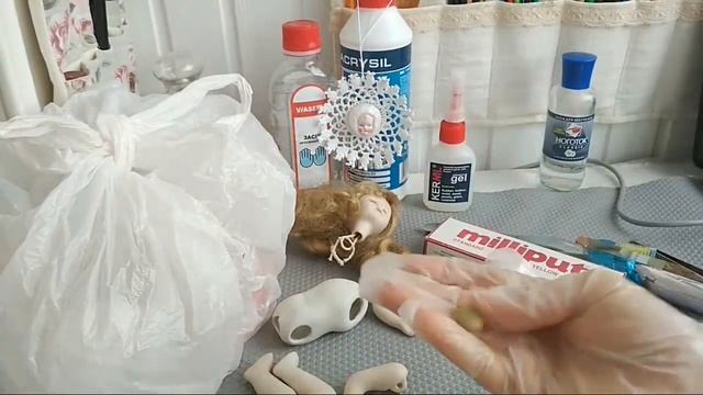 РАСПАКОВКА И РЕСТАВРАЦИЯ НОВОЙ СТАРОЙ  КУКЛЫ ПРЯМОЙ