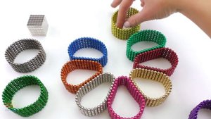 Играем с магнитными шариками Неокуба Как сделать цветок и куб из магнитов