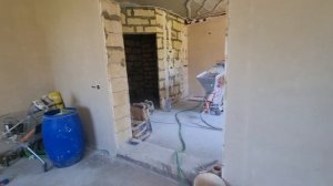 Механизированная штукатурка дома в п. Горелки г. Тулы август 2023 г.