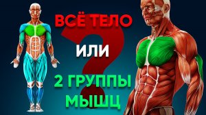 Что качать после длительного перерыва? / Всё тело VRS 2 группы мышц