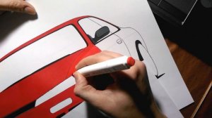 Как нарисовать Nissan Silvia S14 | How to draw Nissan Silvia | Рисуем Ниссан Сильвия | Nissan