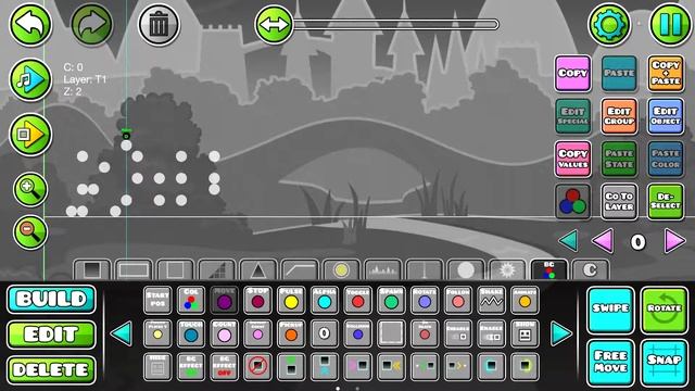 Как сделать эффект замедление в Geometry dash