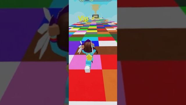 Rich girl plays roblox colour block race..??