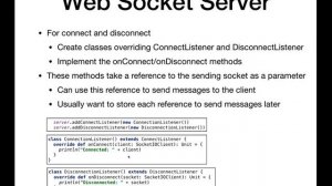 Lecture 16: Web Socket Servers