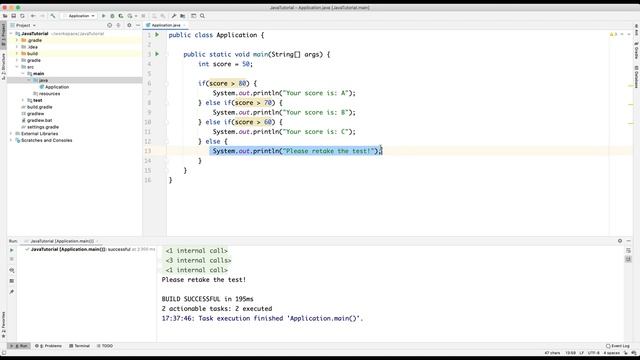 If Statements | Java Tutorials For Beginners