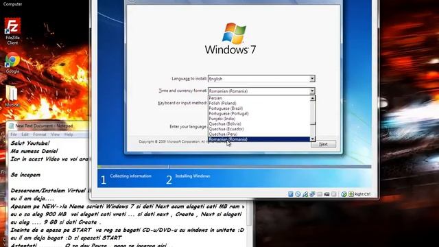 Tutorial Instalare Windows 7 pe VirtualBox смотреть онлайн