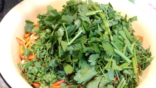 САЛАТ ИЗ ЗЕЛЕНЫХ ПОМИДОРОВ НАЗИМУ !?Göy Pomidor Salatı/Green tomato salad for winter, Very tasty
