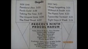 Procol Harum - Procol` s Ninth. (full album)
