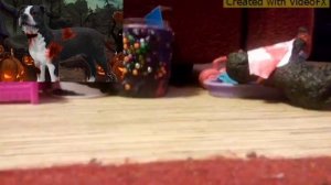 schleich страшилки/ реакция на страшилки с фигурами собак/ страшилки на Хеллоуин 🎃