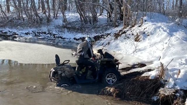 ПОКАТУХА НА КВАДРОЦИКЛАХ ПО СНЕЖНОМУ ЛЕСУ ЗА ВОЛГОЙ, ВОЛГОГРАДСКИЕ КВАДРОМАНЬЯКИ ФЕВРАЛЬ ГЕПАРД 850