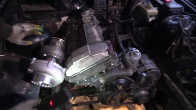 Запуск двигателя М50 ТУРБО на 600л.с. НИКОГДА ТАК НЕ ДЕЛАЙТЕ! смотреть онлайн