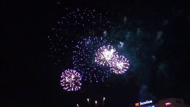 Фейерверк в честь 123-летия Новосибирска, площадь Ленина, «Большой Праздник», 26.06.2016.