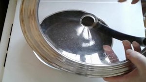 Как жарить без брызг.  Крышка Kitchen Joy Borner