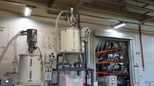 Вакуумный загрузчик гранул производительность 1500 кг/ч, тестирование на предприятии клиента