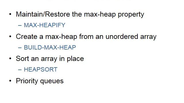 Heapsort Algorithm with Example | Max Heapify, Bulid Max Heap and Heap Sort Operations and Analysis