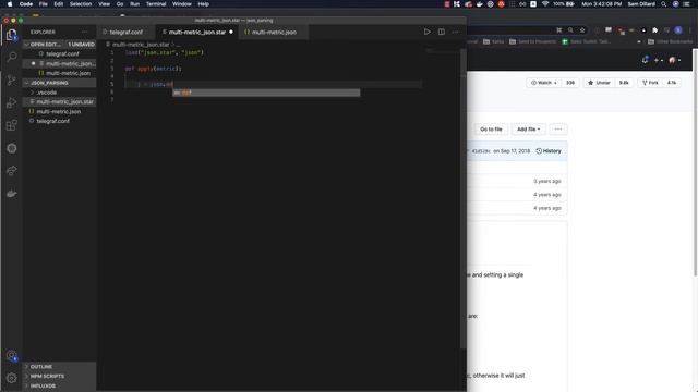 JSON parsing with Telegraf and Starlark