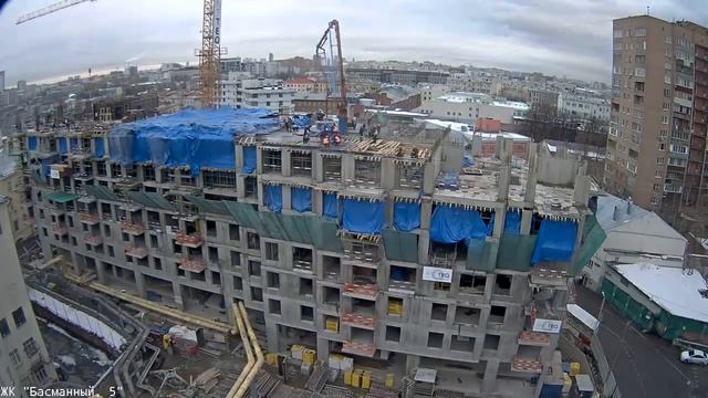 Таймлапс Басманный 5. 25 ноября 2016. Камера 1 смотреть онлайн