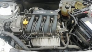 Работа двигателя Renault Simbol Рено Симбол 2012 года 1.6 K4M! Обзор!