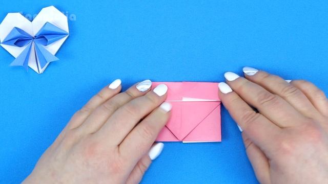 Оригами Валентинка сердце с бантиком смотреть онлайн