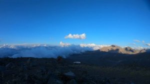 ТаймЛапс 05.08.2024, Вечер. От Озера 3450. Эльбрус с Севера.