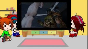 fnf react to doomslayer vs scp-096