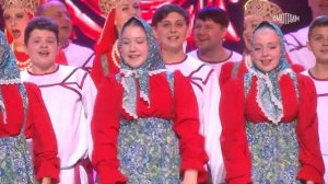 Вокально-хореографическая композиция "Я на печке молотила" Фолкдети и Хор им. Пятницкого.
