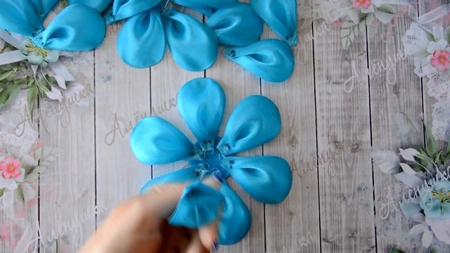ПЫШНЫЕ БАНТИКИ ИЗ ЛЕНТ И ОРГАНЗЫ/ГИЛЬОШИРОВАНИЕ/КАНЗАШИ/LUSH RIBBON BOWS/KANZASHI