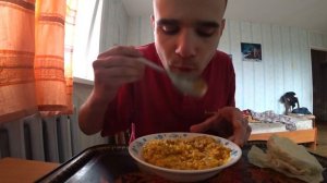 МУКБФНГ. Ем кашу пшённую с рисом. Вкусно. Еда. MUKBANG #7