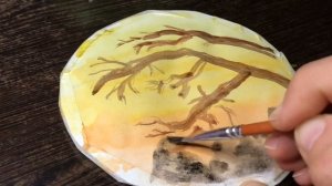 Просто рисуем/ПЕЙЗАЖ/рисунок/живопись/акварель/скетч/скетчинг/как легко нарисовать картину/красками