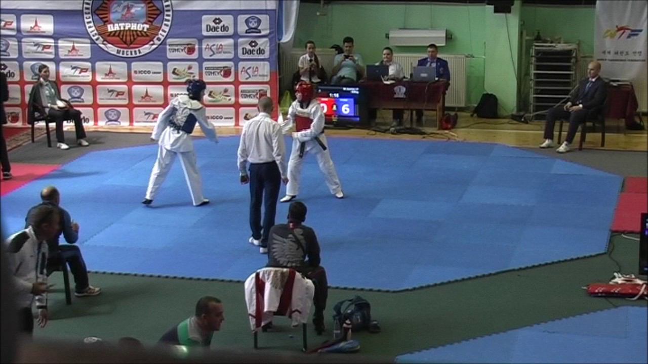 Taekwondo WTF. Соревнования "Патриот 2017. Юниорки. 1/4 финала. ж-59. Федорова-Кирилова.