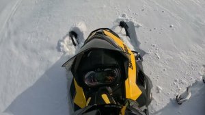 Поворот не туда. Как Не надо ездить на горном снегоходе. БРП САММИТ800