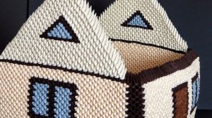 3D origami house