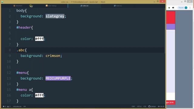 JavaScript DOM CSS Styling Methods Tutorial in Hindi / Urdu